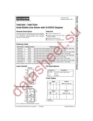 74AC244PC datasheet  